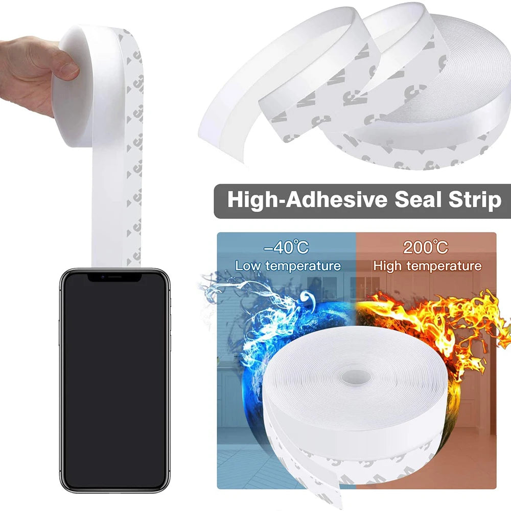 Door Window Sealing Strip Waterproof Self Adhesive Roll 5 Mtr Buy 1 Get 1 Free - Image 4
