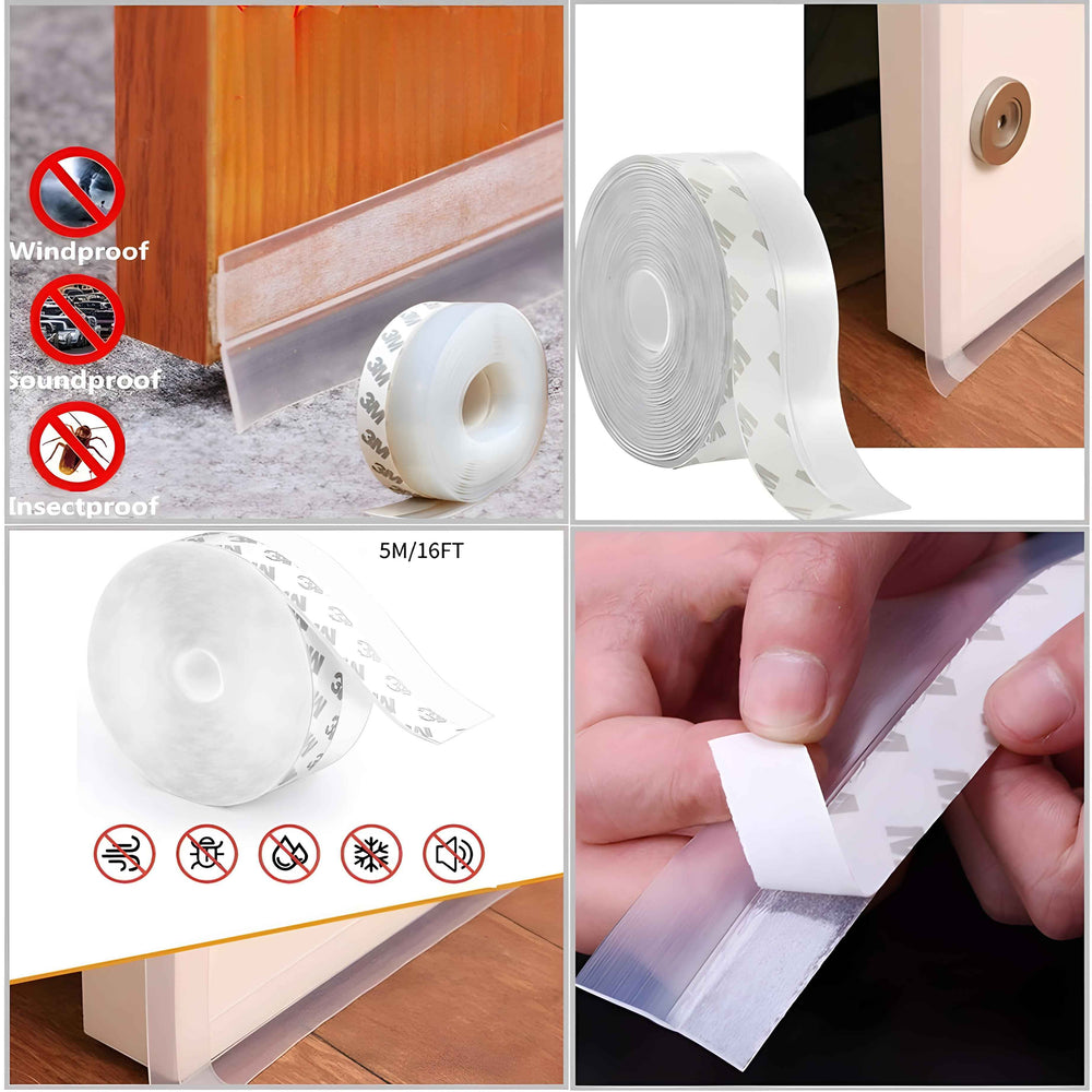 Door Window Sealing Strip Waterproof Self Adhesive Roll 5 Mtr Buy 1 Get 1 Free