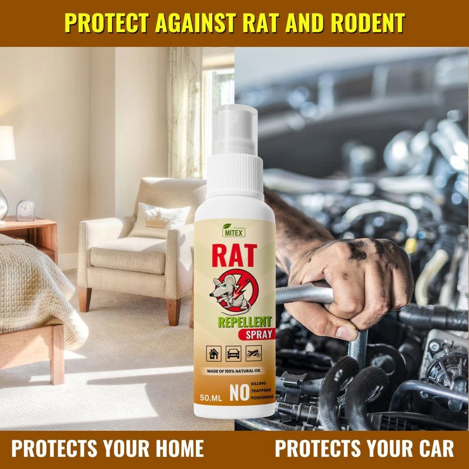 Rat Repellent Spray-Safe,Effective Rat Protection BUY 1 (GET 2 FREE ) - Image 2