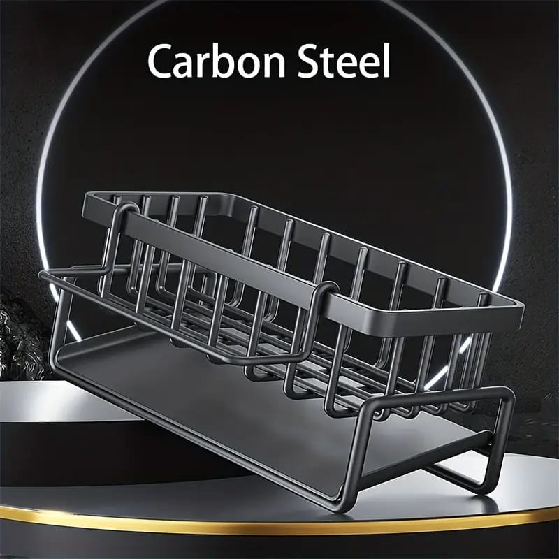 Metal Kitchen Sink Caddy with Drainage Basket - Image 3