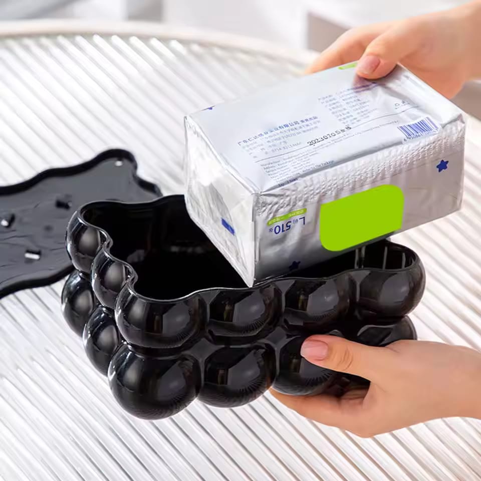 Acrylic Bubble Design Tissue Box - Image 5