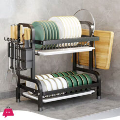 Drainer Rack Dish Storage Bowl Shelf Iron Multi-functional Plate Racks Simple Draining Kitchen