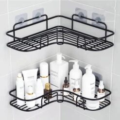2Pcs New Washroom Stand Metal Rack