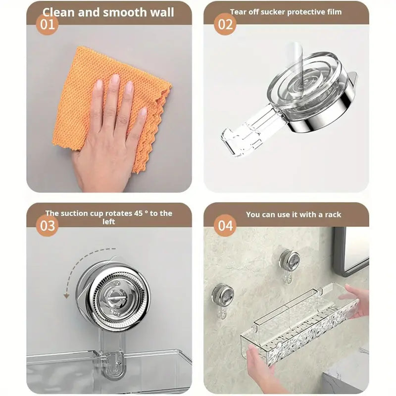 Luxury Wall-Mounted Suction Shelf(Heavy Qaulity) - Image 6