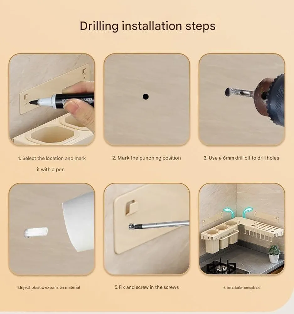 Luxury Sink Kitchen Organizer Rack & Storage Holder - Image 7