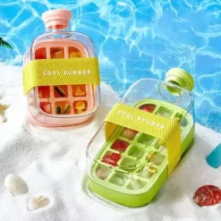 Alternative view of 2 In 1 Ice Maker Ice Cube Bottle, Portable Ice Maker Kettle, Ice Mold Cooler Cup, Outdoor Fitness Drink Bottle