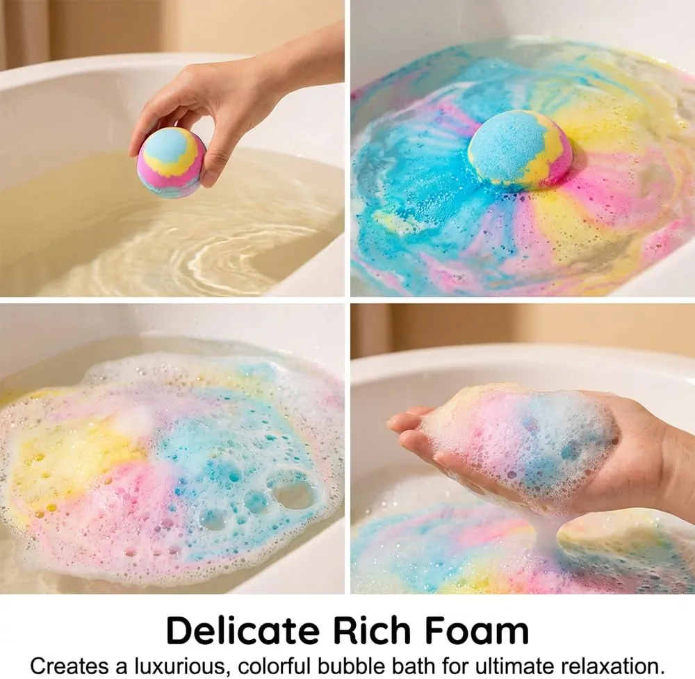 12 Pcs Bath Bombs for Kids with Toys Inside Bath Bombs Gift Set with Sea Animals Toys - Image 10