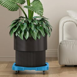 Alternative view of PRACTICAL ROLLING GAS CYLINDER HOLDER WITH WHEELS – HEAVY DUTY MOVABLE STAND FOR KITCHEN & HOME USE
