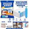 5pcs Vacuum Storage Bag Set with Hand Pump - Space Saving Compression Bags