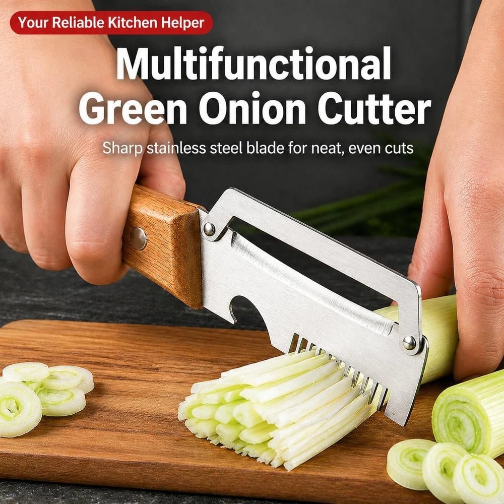 3-in-1 Stainless Steel Kitchen Master Peeler Wooden Handle Bottle Opener - Image 2