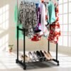 Double-Pole Clothes Rack