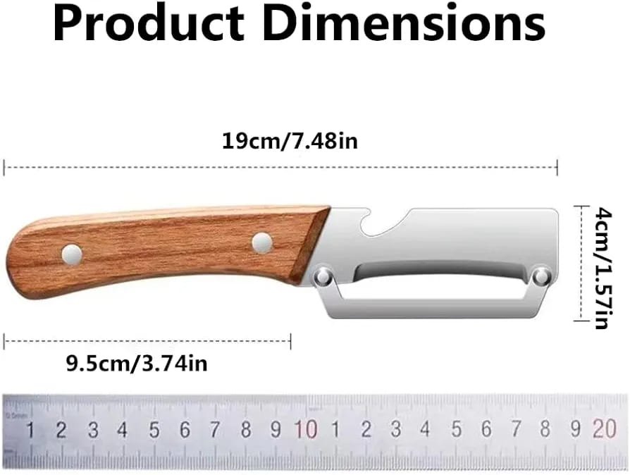 2-in-1 Multi-Functional Kitchen Knife Style Peeler - Image 8