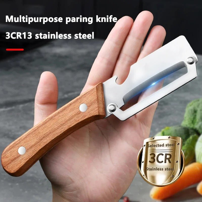 2-in-1 Multi-Functional Kitchen Knife Style Peeler - Image 4