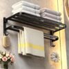 Aluminum No Drilling Movable Towel Rack