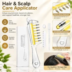 Transparent Hair Applicator Comb for Hair & Scalp