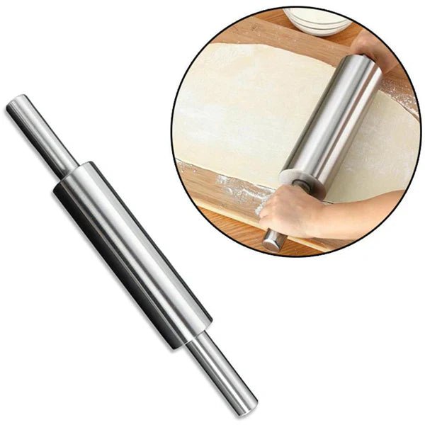 Stainless Steel Rolling Pin Dough Roller - Image 3