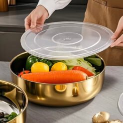 Premium Gold Stainless Steel Food Storage Bowl