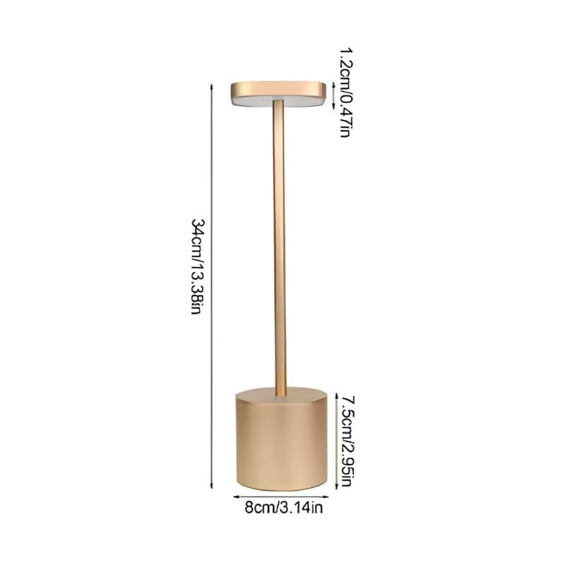 LUXURY Metal Touch Sensor LED Table Lamp Rechargeable Desk Lamp - Image 7