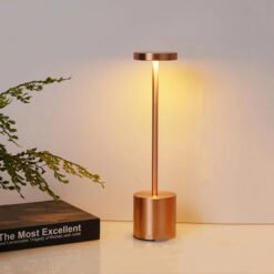 LUXURY Metal Touch Sensor LED Table Lamp Rechargeable Desk Lamp