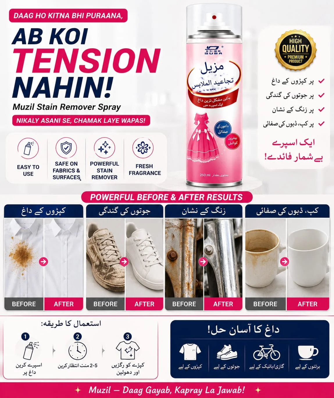 Muzil Multi-Purpose Stain Remover Spray