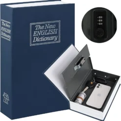 Dictionary Book Safe Storage Cash Money Jewelry Box Security Key Lock Big Size