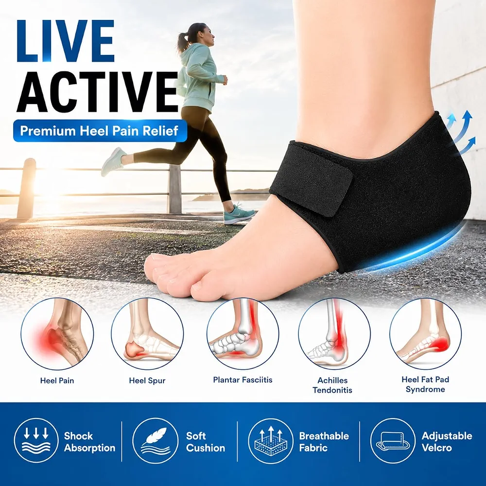 Heel Pad For Heel Pain Relief Anti Slip Strips - Image 4