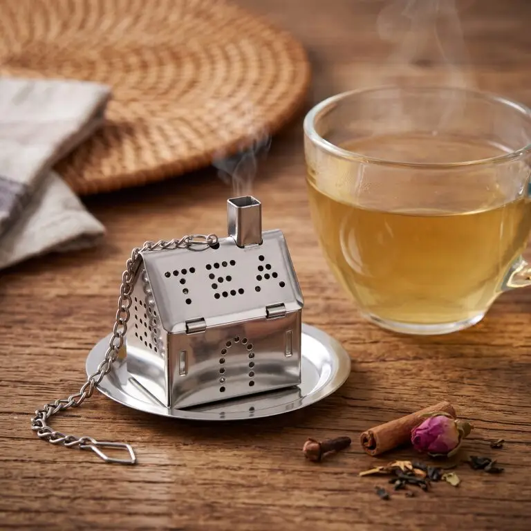 Premium Stainless Steel Novelty Tea Infuser (Mini Teapot Shape & Tea House Shape) (Buy 1 Get 1 Free) - Image 3
