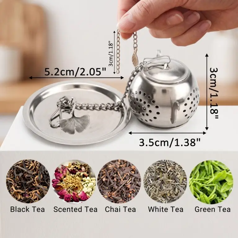 Premium Stainless Steel Novelty Tea Infuser (Mini Teapot Shape & Tea House Shape) (Buy 1 Get 1 Free) - Image 5