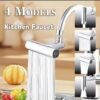 Universal Kitchen Waterfall Faucet 4-Mode Nozzle for Kitchen Sink