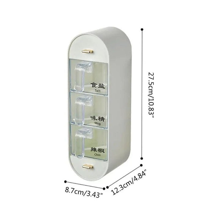 5 IN 1 ACRYLIC WALL MOUNTED SPICES BOX - Image 9