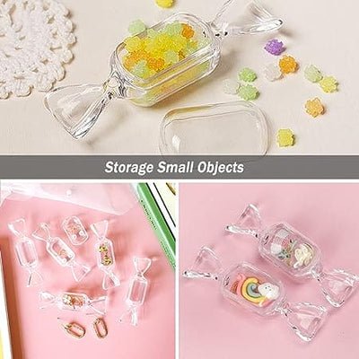 10pcs Set Mini Transparent Candy Jewellery Storage Box Sweet Candy Shaped - Image 4