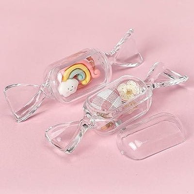 10pcs Set Mini Transparent Candy Jewellery Storage Box Sweet Candy Shaped - Image 6