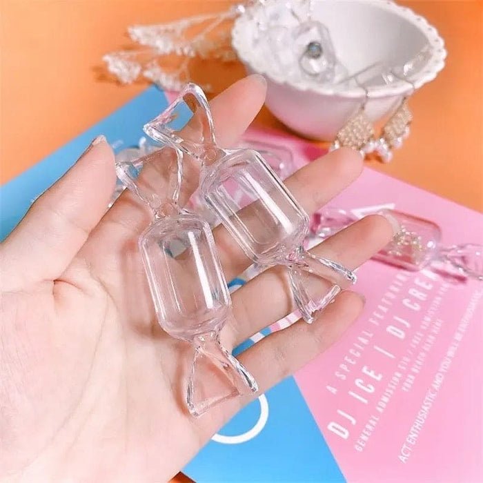 10pcs Set Mini Transparent Candy Jewellery Storage Box Sweet Candy Shaped - Image 5