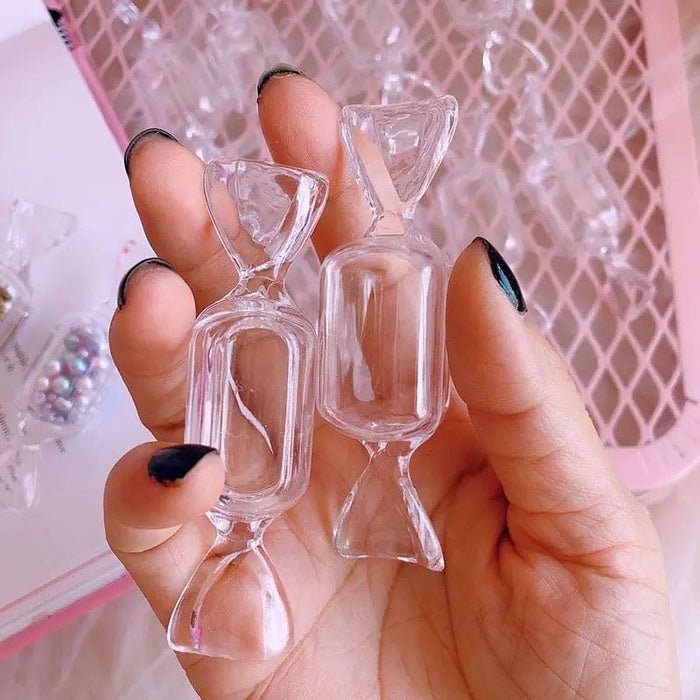 10pcs Set Mini Transparent Candy Jewellery Storage Box Sweet Candy Shaped - Image 2