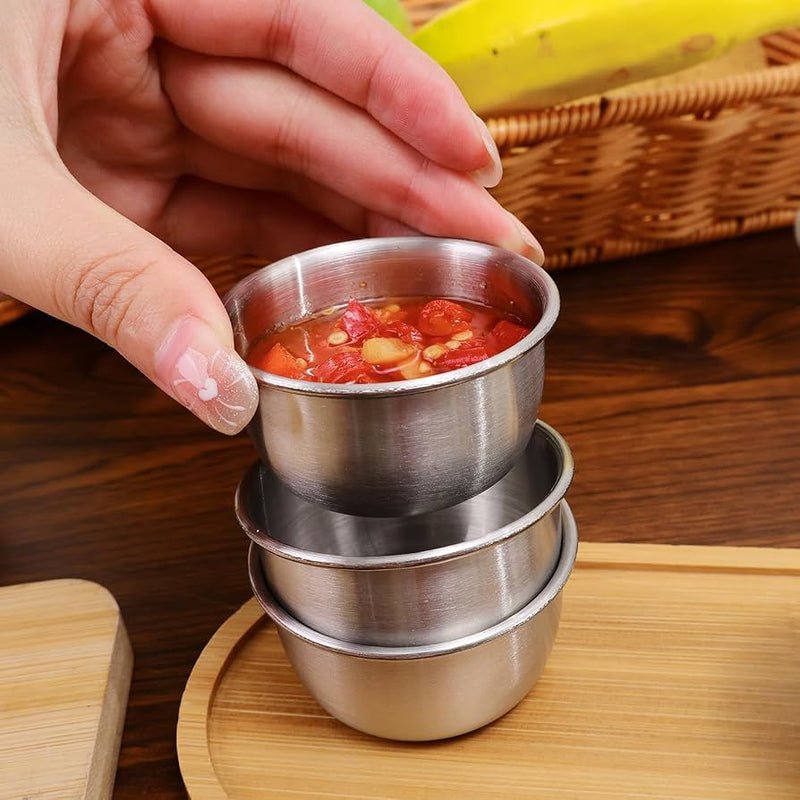 Pack Of 4 Mini Sauce Container Stainless Steel Sauce Box Picnic Portable Leak-Proof - Image 7