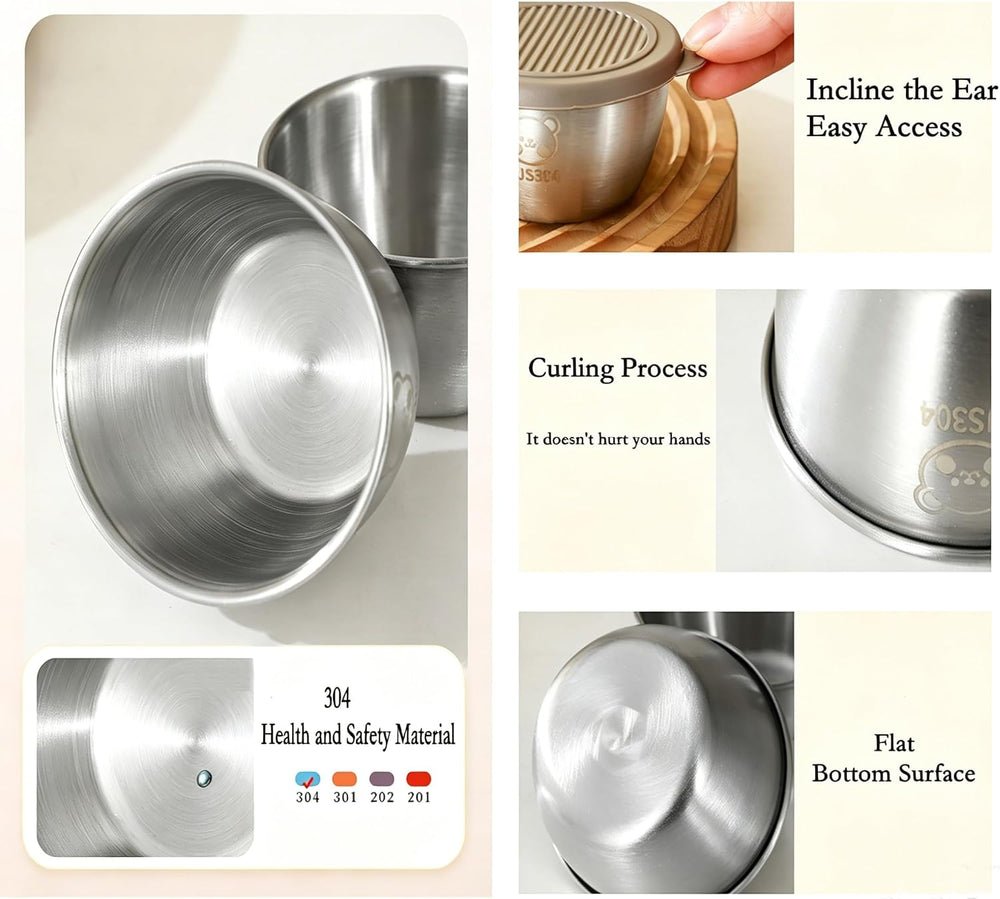 Pack Of 4 Mini Sauce Container Stainless Steel Sauce Box Picnic Portable Leak-Proof - Image 8