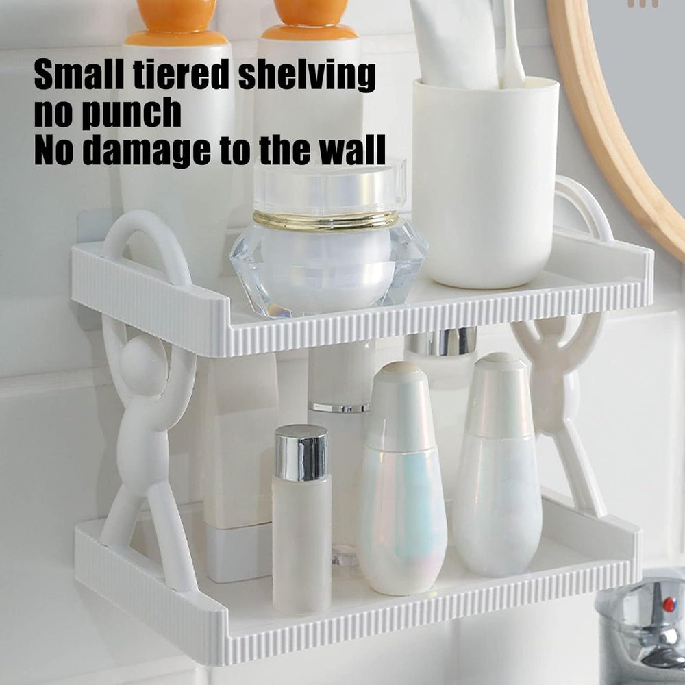 MULTIPURPOSE 2 LAYERS WALL STORAGE SHELF - Image 4